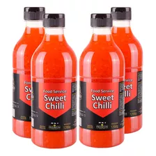 4x Molho Agridoce Sweet Chilli Família 1,2kg Cantagallo