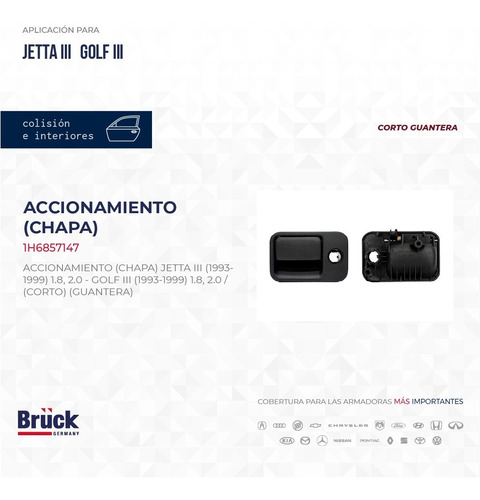 Kit Chapa Contrachapa Guantera Jetta Golf A3 Mk3 1993 - 1999 Foto 6