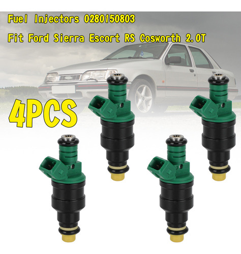 4x Inyectores Combustible Para Ford Sierra Escort Rs Cosw Foto 2