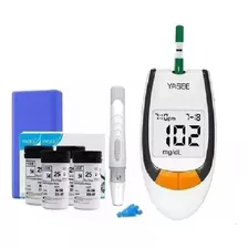 Glucómetro Medidor Glucosa + 50 Tiras + 50 Lancetas