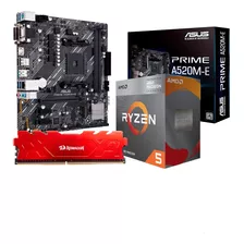 Kit Placa Mãe Asus A520m-e Ryzen 5 4600g 16gb Redragon