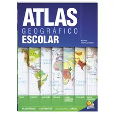 Livro Atlas Geográfico Escolar Mapas Atualizados Colorido