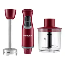 Mixer Lenoxx Pmx405 Red Turbo 2 Em 1 600w Processador 220v