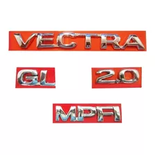 Kit Emblemas Vectra Gl 2.0 Mpfi Para Vectra 97/01 Cromados