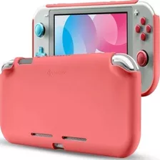 Tomtoc Carcasa De Silicona Para Nintendo Switch Lite Coral Color Rojo