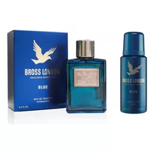 Kit Perfume Hombre Bross London Blue Edt 100ml + Deo 150ml 