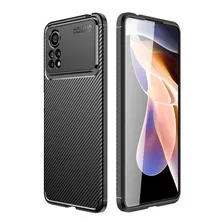 Funda Xiaomi Poco X4 Pro 5g Tpu Carbon Beatle Case + Mica 