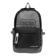 Mochila Casual Escolar K-swiss Harper Color Negro