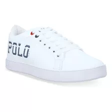 Tenis Casual Niño Polo Blanco 661-35