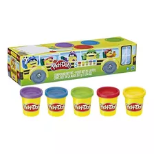 Play-doh Pack 5 Masas Plastilinas Vuelta A Clases F7368