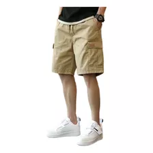 Bermuda Cargo Hombre Casual Varios Bolsillos Código Grandej