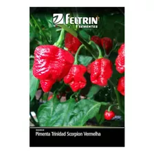 Sementes Pimenta Cowboy [trinidad Scorpion Vermelha] Feltrin