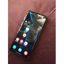 Samsung S10 128gb 8gb Ram Pequeno Trincado + Adaptador Hdmi