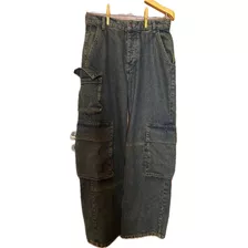 Calça Cargo Zara Jeans 36-38 Nova