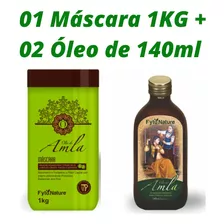 Máscara Óleo De Amla 1kg + 02 Óleo De Amla 140ml Fytonature