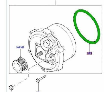 Land Rover Motor Alternador O'ring Range Rover 03-05 4.4l Yk Foto 3