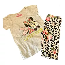 Roupa Infantil Menina 2 Pças Minnie Mouse Disney