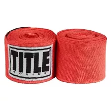 Bandagem Boxe Semi Elastica Mexicana Title Vermelha 03 Mts