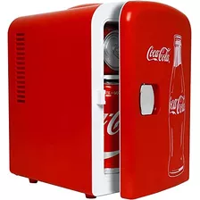 Heladera Portatil Cocacola Roja 6 Latas 12v Cc 110v Ca