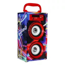 Speaker Vta 6w Diseño Urban Rojo Color Negro