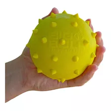 Bola Pet Brinquedo Cachorro Bolinha Anti Stress Dog Cor Cravo 100mm Amarelo