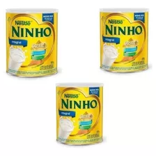 Kit C/3 Latas Leite Em Pó Integral Ninho Forti + 380g