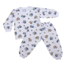 Kit C/3 Pijama De Algodão Para Bebê