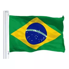 Bandeira Nacional Brasileira Duplo-face Bordado 90x150 Cm