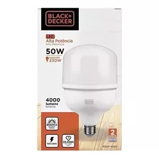 Lâmpada Black+decker Led Alta Potencia T120 50w 6500k