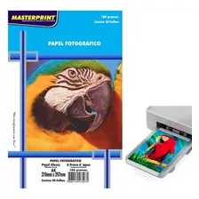 Papel Fotografico A4 180g Para Impressora Jato De Tinta Hp