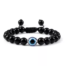 Pulsera Ojo Turco Piedra Natural - Regulable - Hombre Mujer