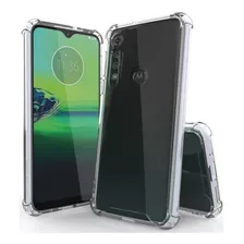 Duas Películas 3d Full Cover + Capa Antishock Moto G8 Play