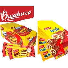 Kit 30un - Bolinho Bauducco Duo + Bolinho Roll Chocolate 