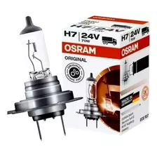 Kit Com 10 Lâmpada Osram Original H7 24v 70w Caminhão