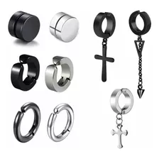 Piercing Falso Hombre Arracadas Clip Expansores Magneticos