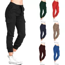 Pantalones Jogger Dama Strech By Plutonio