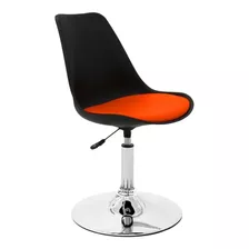 Silla Tulip Eames Negra Con Base Varios Colores Escritorio