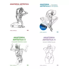 Kit Livro Anatomia Artistica 1-2-3-4 Michel Lauricella