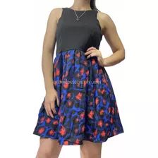 Vestido Corto Combinado Talle M Oferta Oferta