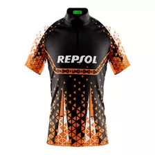 Camiseta Mtb Bike Masculina Ciclista Camisa Elos Laranja