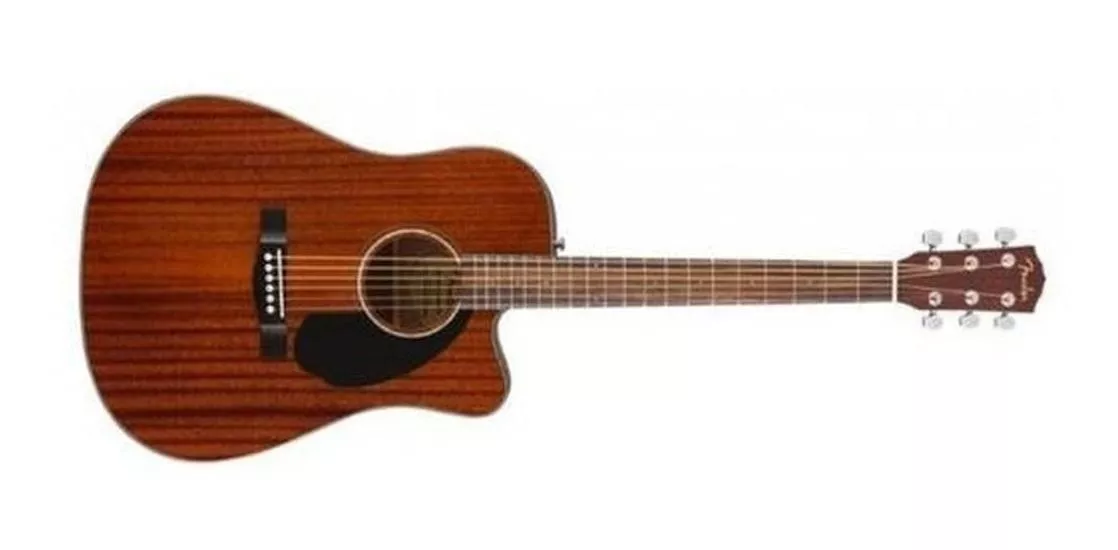 Guitarra Acústica Fender Classic Design Cd-60sce All-mahogany Para Diestros Gloss
