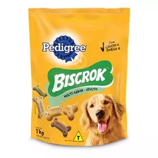 Biscoito Pedigree Biscrok Multi Para Cães Adultos 1kg