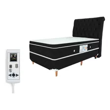 Colchão Magnético Solteiro Massageador + Pillow Visco Cor Preto