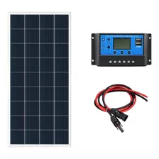 Kit Painel Placa Energia Solar 150w 155w+ Controlador+ Cabo