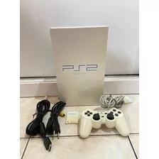 Playstation 2 Fat Edição Especial Pearl White Completo + Crash Bandicoot 4 Em Ótimo Estado Funcionando Perfeitamente