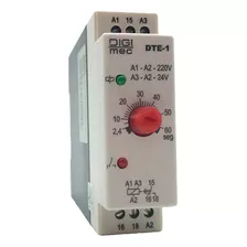 Rele De Tempo Eletrônico Dte-1 60 Segundos 24v-220v Digimec