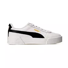 Tênis Feminino Puma Carina Lux Bdp Cor White/white/black - Adulto 39 Br