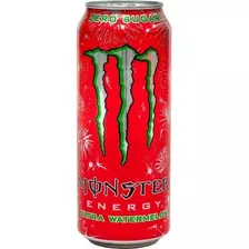 Monster Energy Watermelon Sandia 473ml Sin Azucar Pack X6