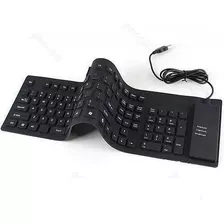 Teclado Com Fio Flexível Emborrachado Usb Dw 105 