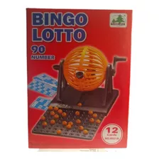 Juego De Bingo Con Bolillero Chico En Caja.